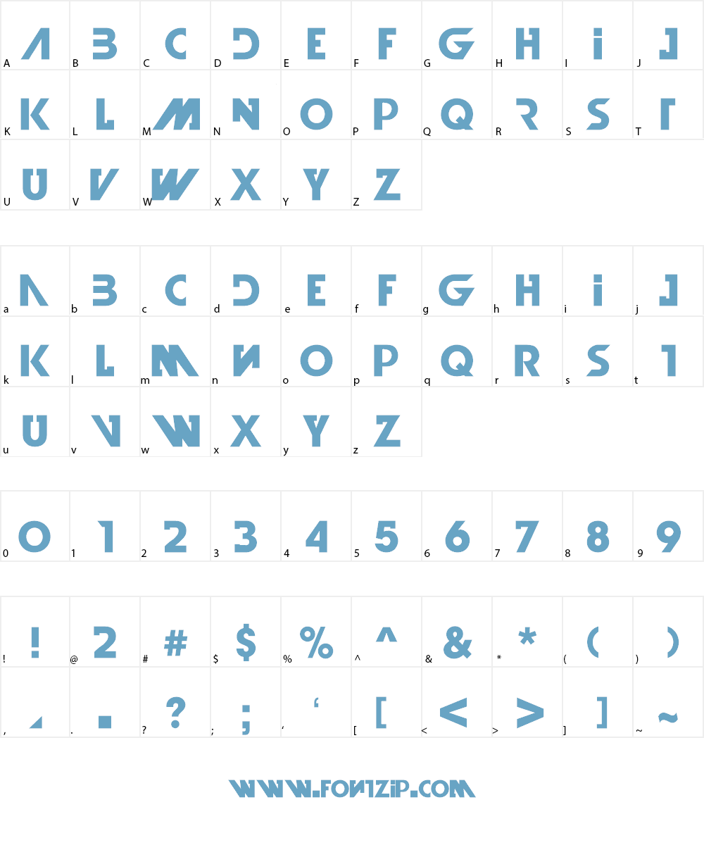 Illegal Curves Font Character